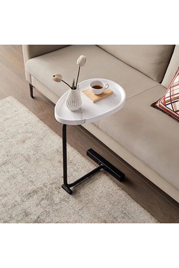 طاولة جانبية حديثة على شكل حرف C - 3