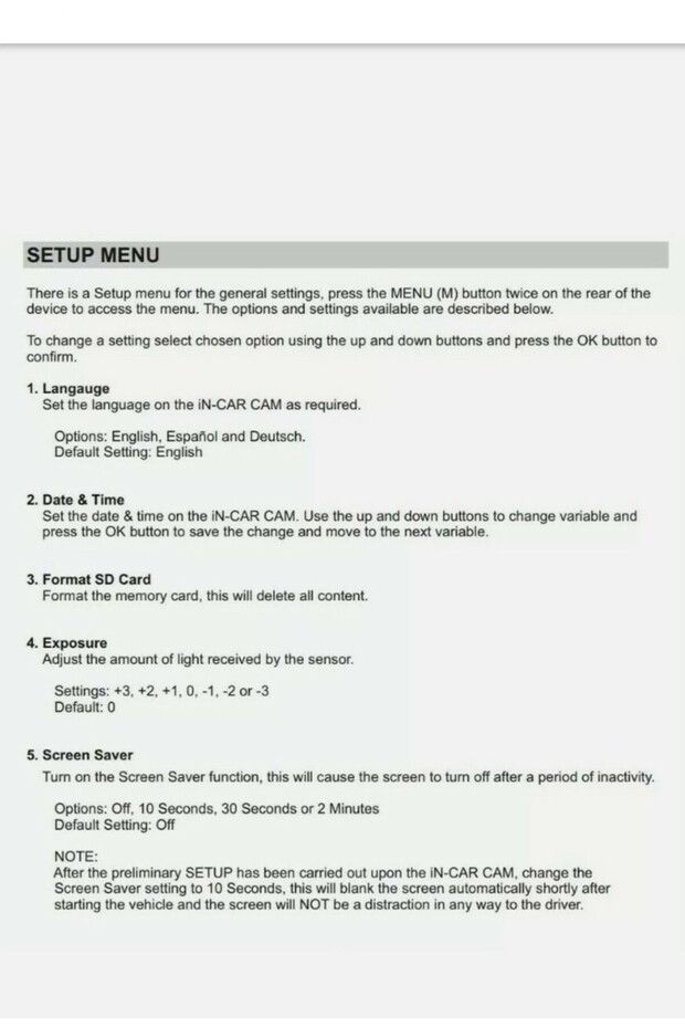 كاميرا لوحة القيادة NBDVR101 - 5