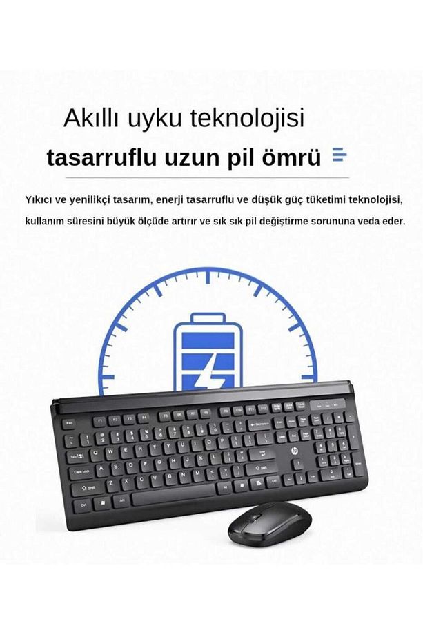 Cs500 Kablosuz Wireless Klavye Mouse Set Kombo Ingilizce Q - 4