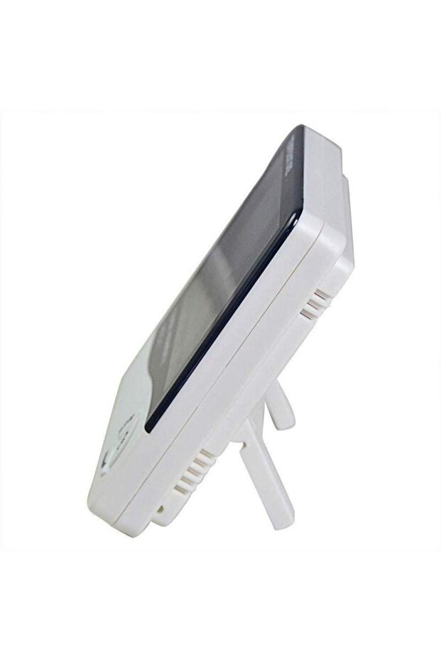 ® digital thermometer with hygrometer and clock, alarm, memory function, desk or wall mount - 3