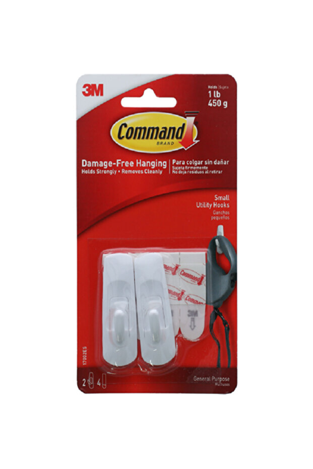 خطاف متعدد الاستخدامات أبيض صغير من قطعتين - 1