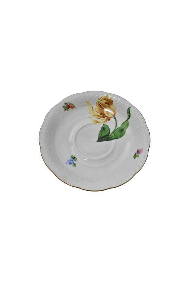 734 Hand Painting Porcelain Tea Cup Saucer (003)