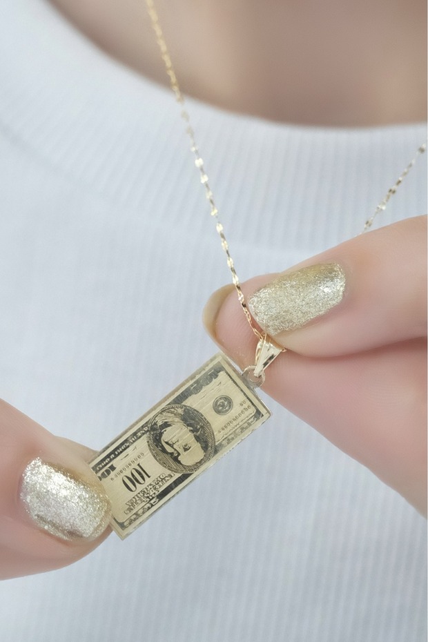 14 Ayar Dolar Kolye - 2