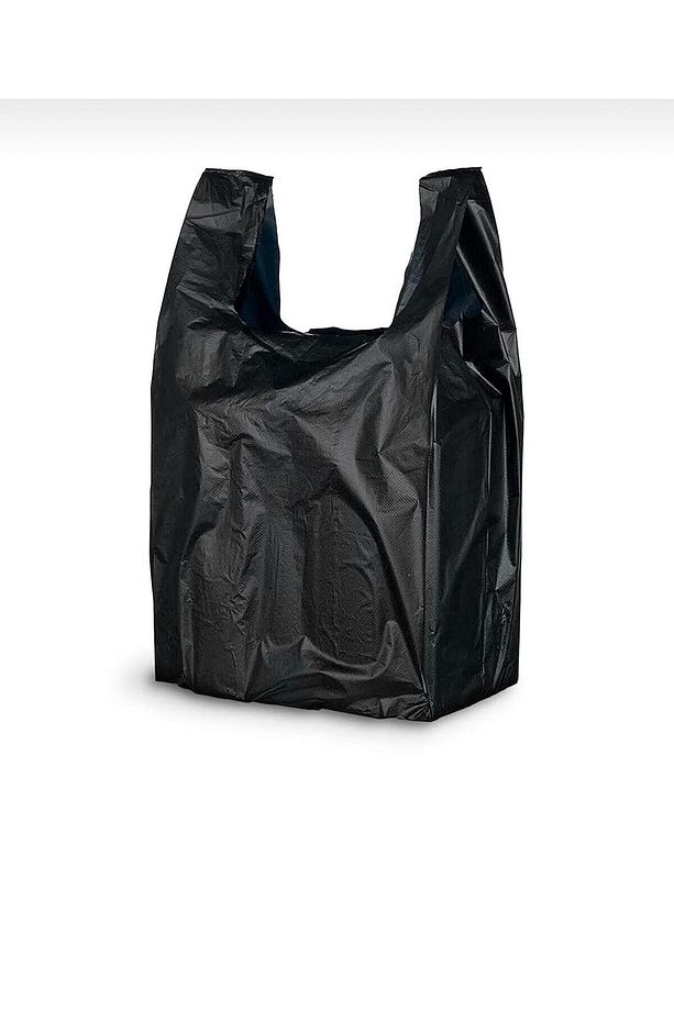 SİYAH ATLET POŞET BÜYÜK BOY 1 KG - 1