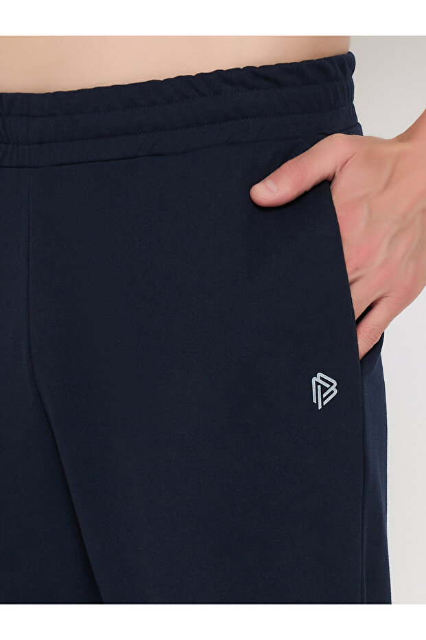 بنطال رياضي قطني سادة بحزام خصر مطاطي - 6