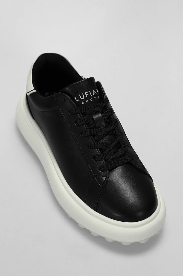 111230270 Raınbow Sneaker Erkek Deri Ayakkabı Siyah - 2