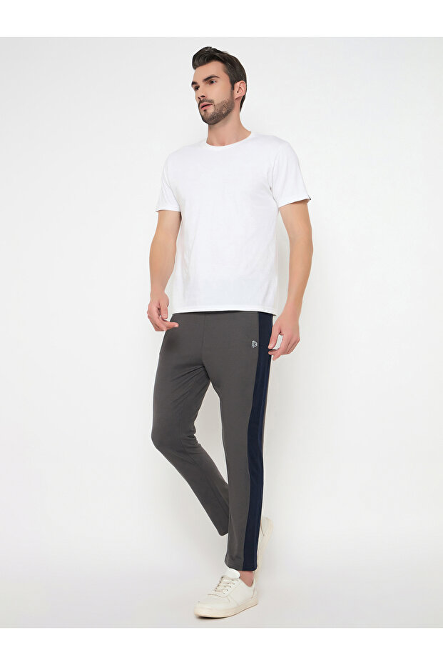 Color Block Elasticated Waistband Pyjama
