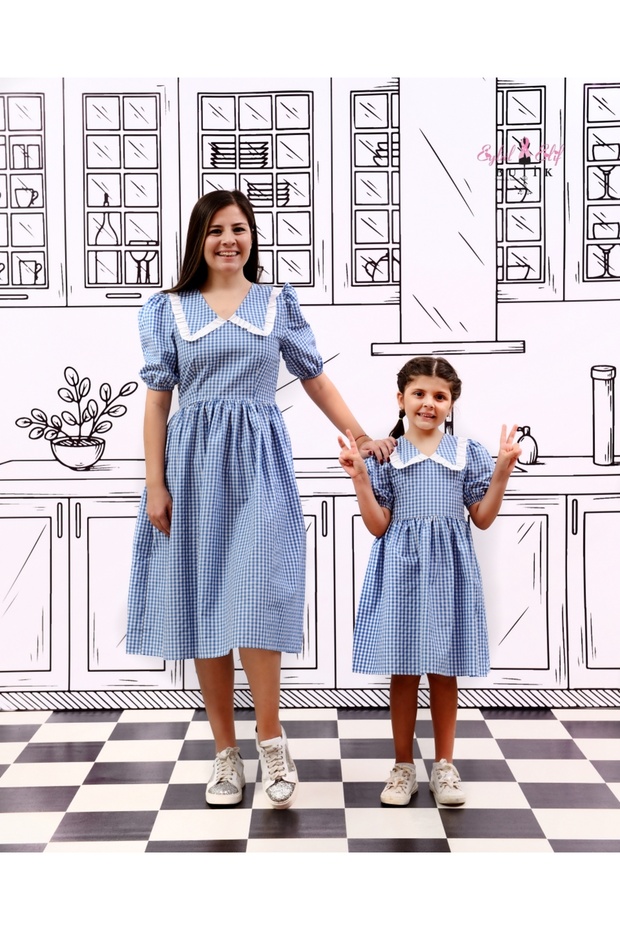 Eylul Elif Boutique Vintage Pitikare Mother Daughter Dress Combinations (Mother - Child Sold Separately)