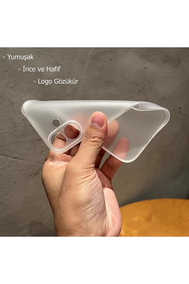 iPhone 16 PLUS ince (0.03mm) Hafif Koruyucu Slim Kapak Mat Doku Yumuşak Kılıf - 3