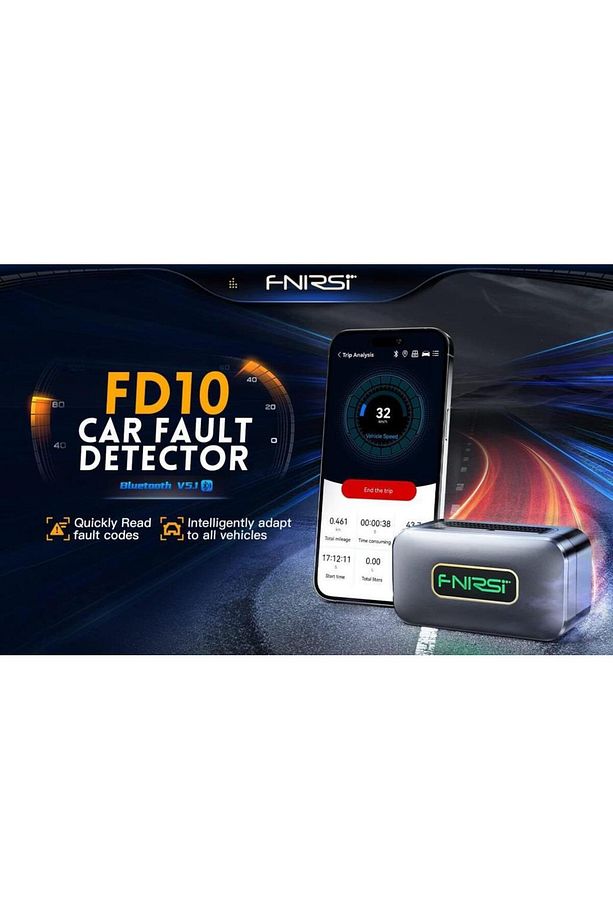 FNIRSI FD10 Araba OBD2 Tarayıcı, Kod Okuyucu, Hata Temizleyici IOS Android Bluetooth V5.1 - 6
