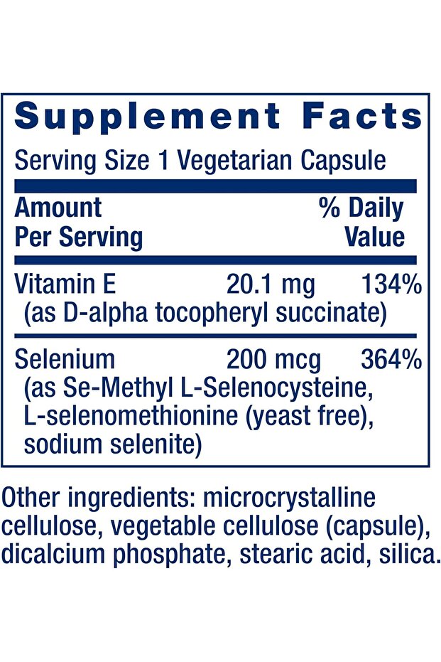 Super Selenium Complex 200 mcg & Vitamin E Providing the Most Advanced Form of Seleni - 5