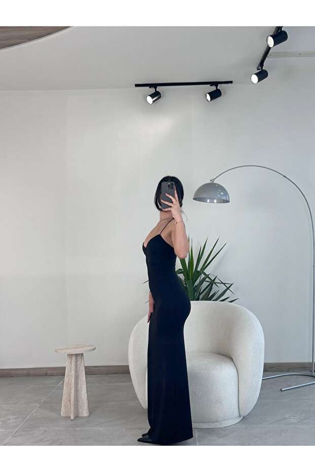 Siyah Americano Elbise - 2