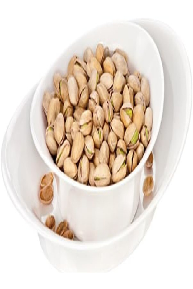 أطباق تقديم سيراميك أليجرو - طقم من قطعتين، تصميم أنيق - 1