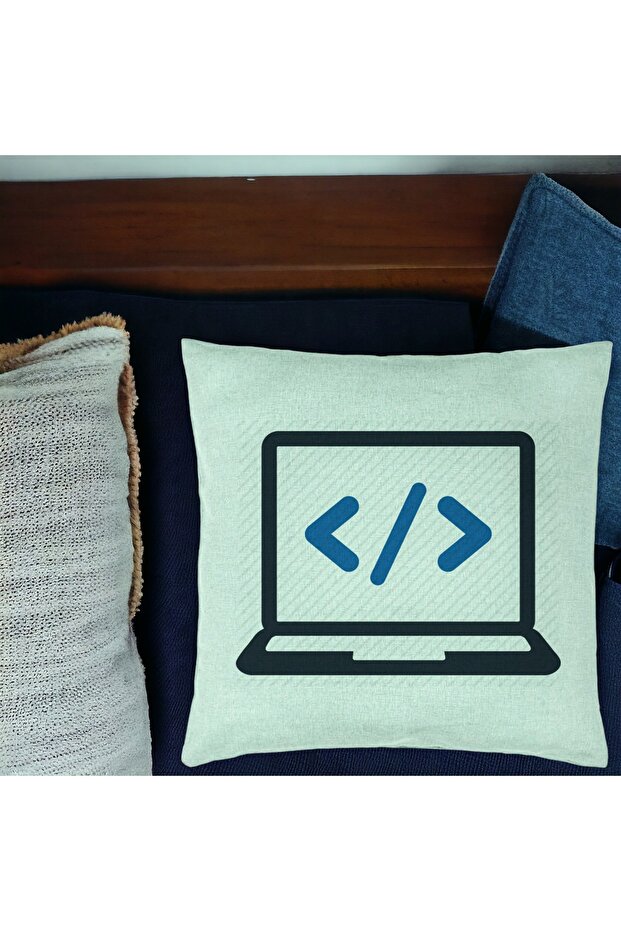 Pillowcase, Developer Pattern, 40x40 Cm, Mint Green - 2