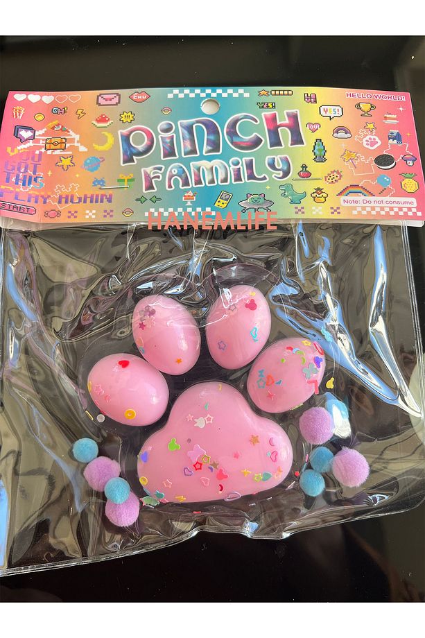 yumuşak Sevimli Dev Squishy Kedi Pati Sıkma 11 cm Pati Sukuşi - 1