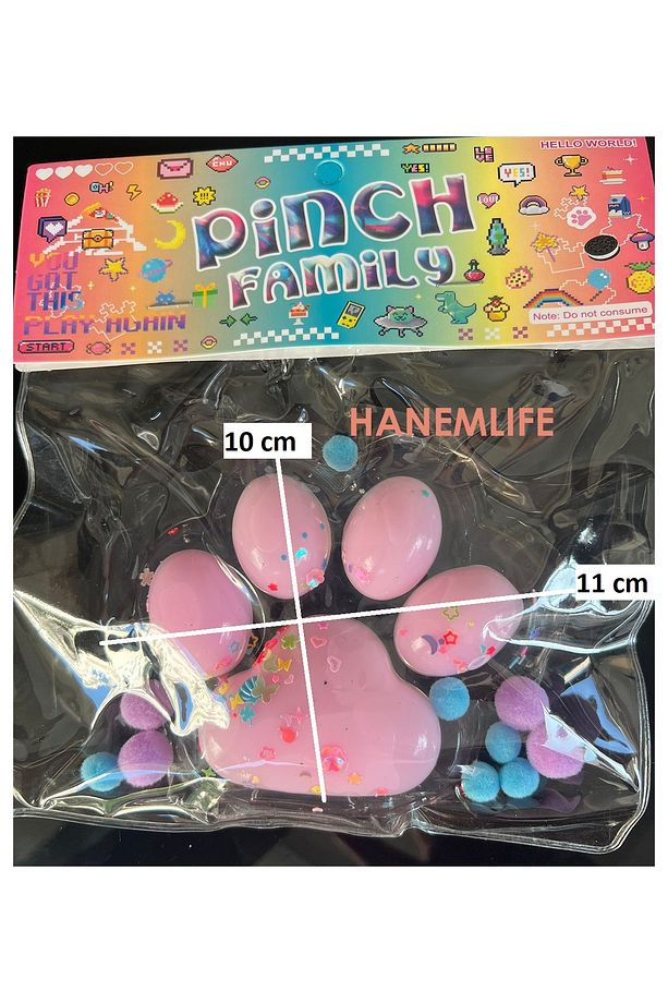 yumuşak Sevimli Dev Squishy Kedi Pati Sıkma 11 cm Pati Sukuşi - 3