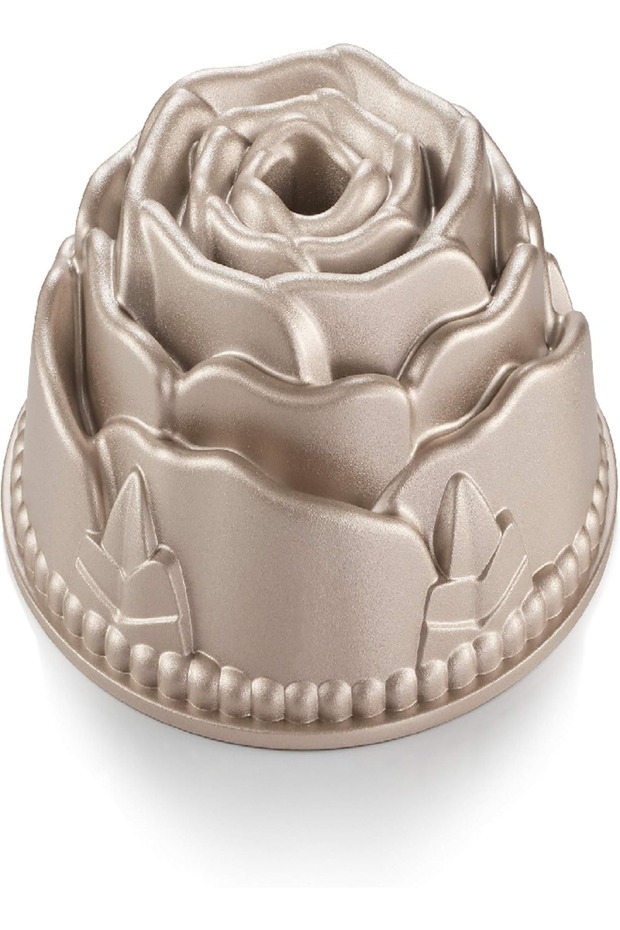 Delicia Rose Flower-Shaped Tall Bundtform Pan 24 cm – Non-Stick, Elegant Design