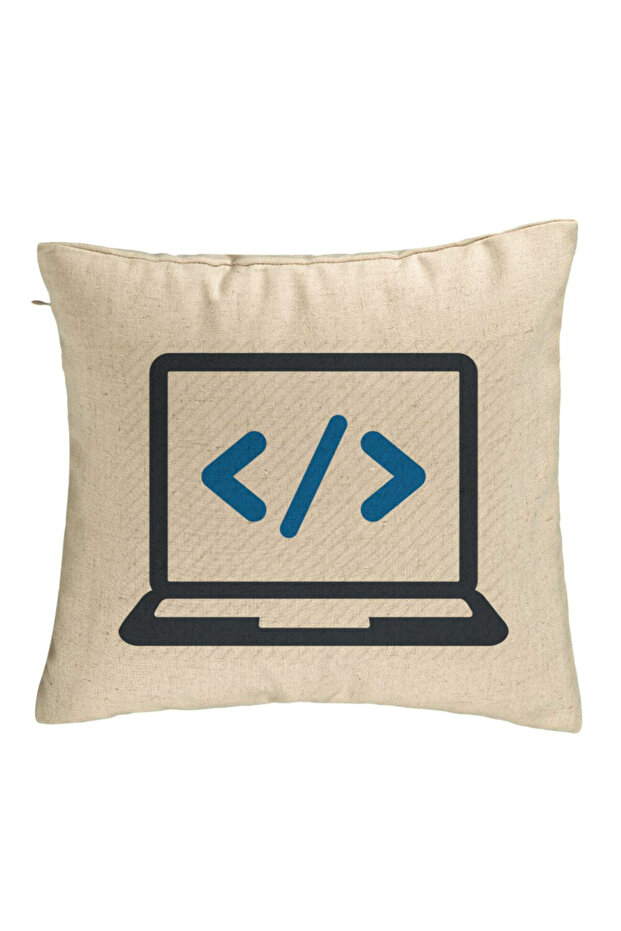 Pillowcase, Developer Pattern, 40x40 Cm, Beige - 1