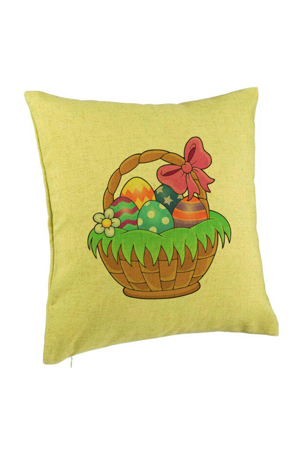 Pillowcase, Pascal Basket Pattern, 40x40 Cm, Green - 1