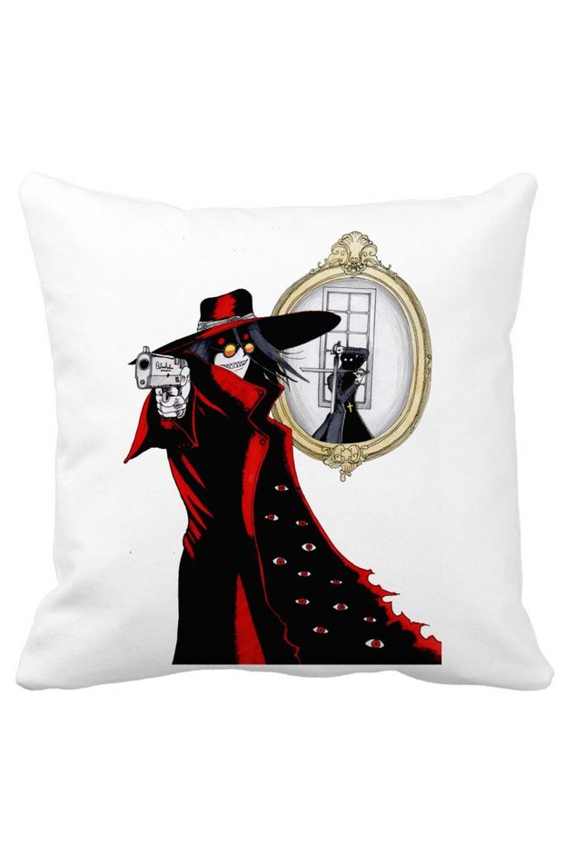 Hellsing Pillowcase, 40x40 Cm, White, Matte