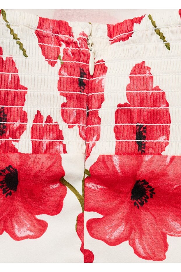 Evaze pamuklu elbise - 6