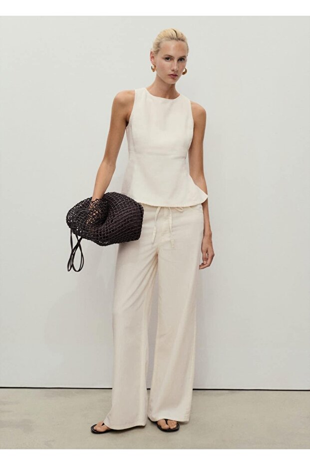 Denim evaze etek - 2