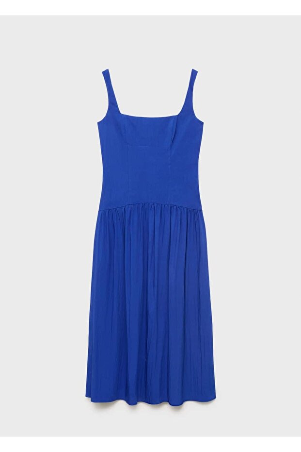 Evaze pamuklu elbise - 3