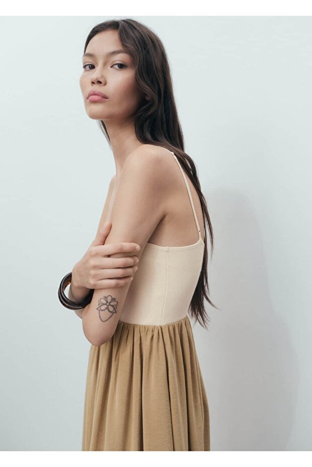 Triko balon elbise - 7