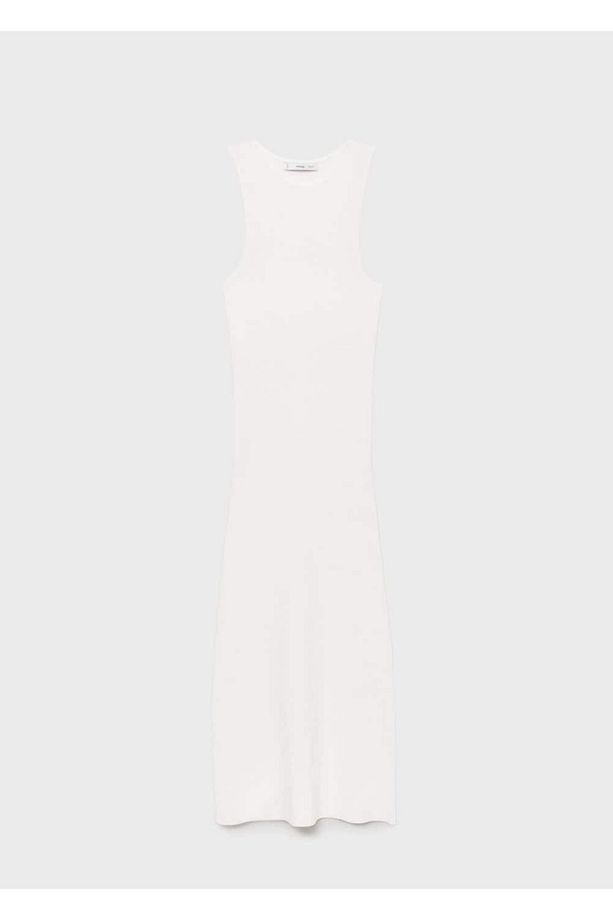 Halter yaka triko elbise - 3