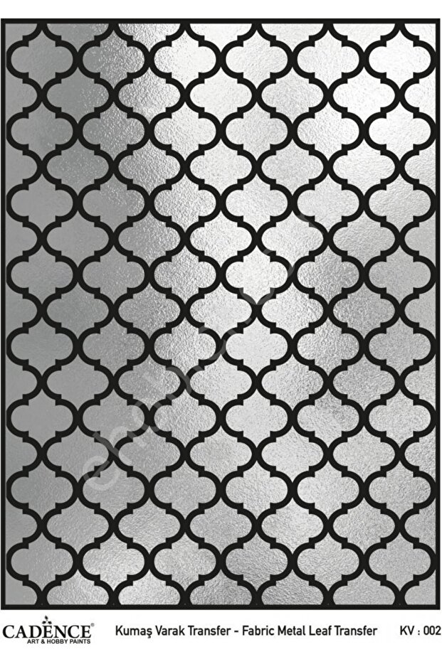 KV-02 قماش كادينس فضي لنقل الرقائق 30x42