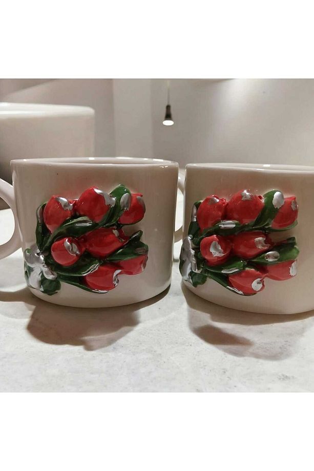 Laleli Kupa Bardak 2 Kişilik Muq 200ml - 3