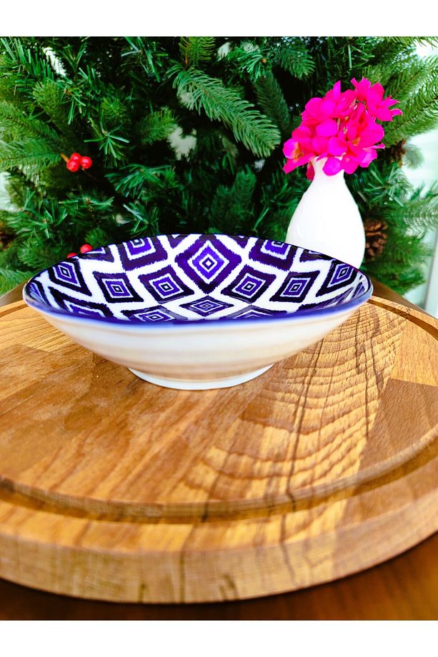 Revve Blue Carre Oval Tabak - Mavi - 1 Adet - 8