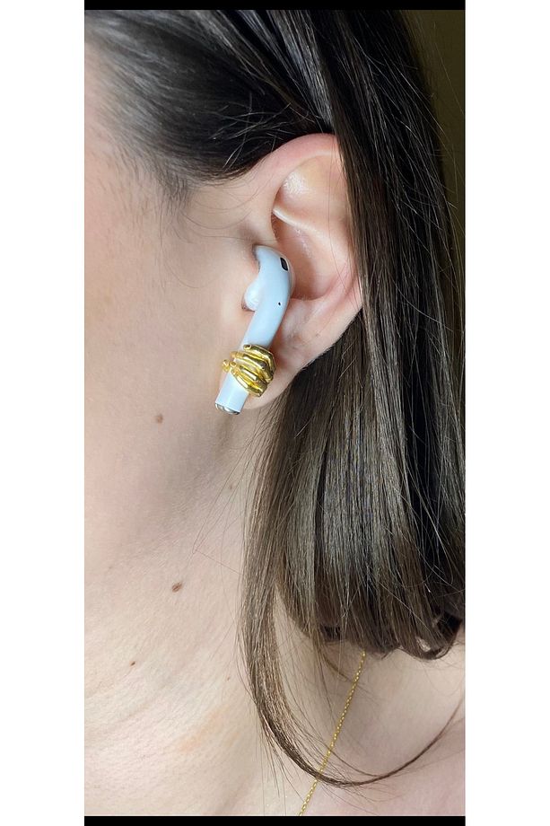 Airpods Küpe Tek 925 Ayar - 2