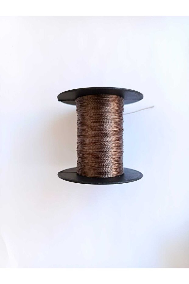 0.5 mm 50 Meters Polyester Rosary String Dark Mink Color Polyester String
