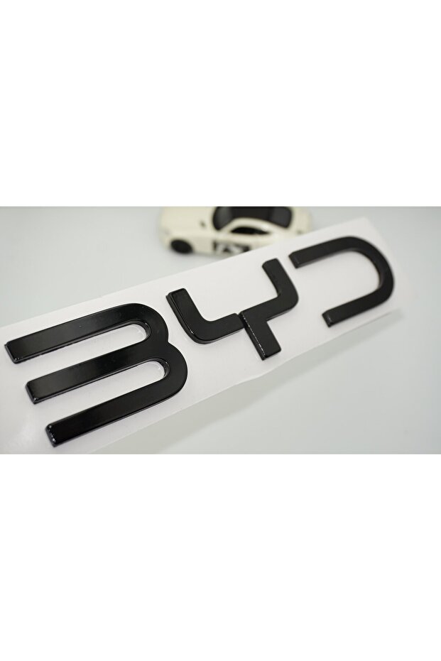 Byd Front Hood Black Abs 21 cm Trunk Lettering Logo Emblem