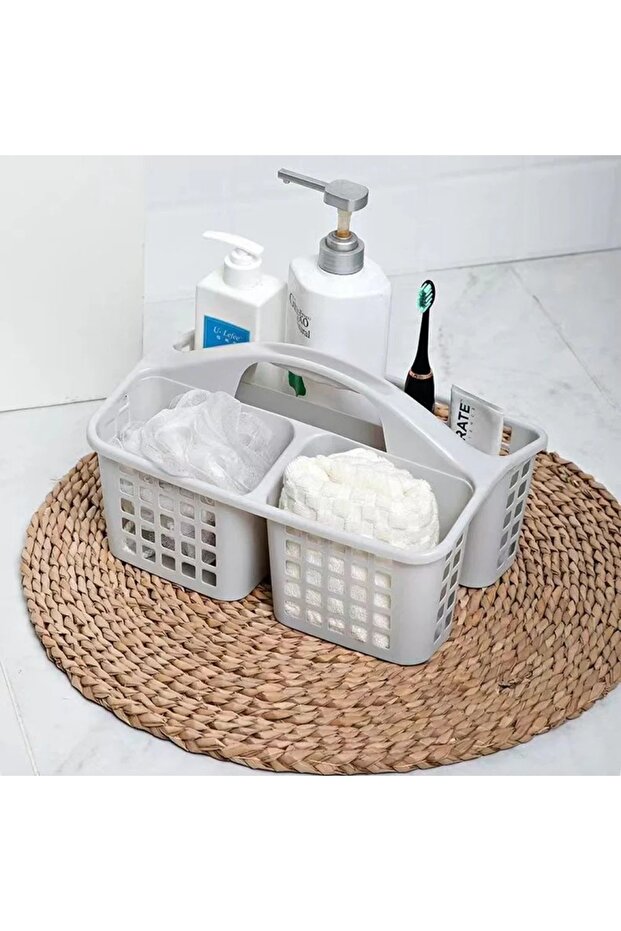 Durable Plastic Shower Basket Simple Function - 1