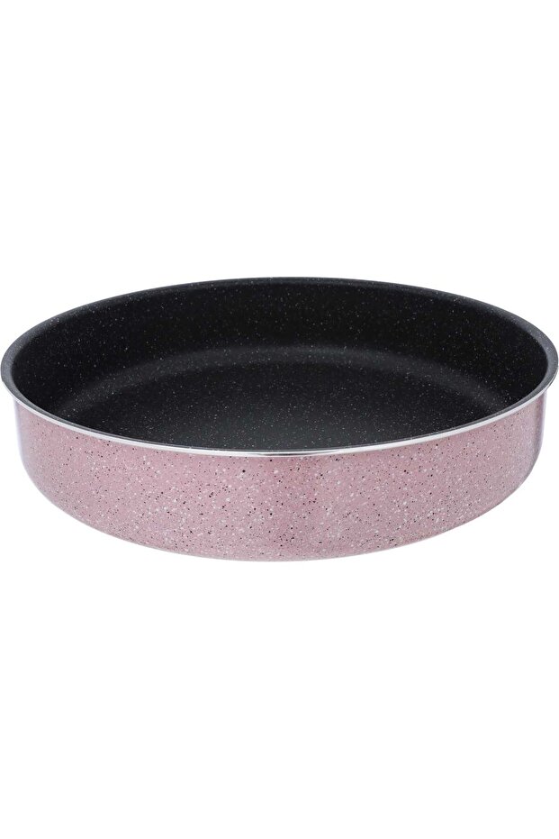 Granite Baking Tray Rocky, 34 cm, Round - Pink