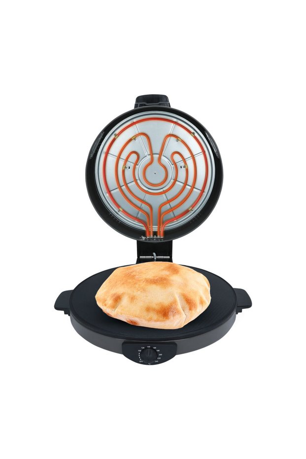 Electric Baker, 45 cm, 2600 Watt, Two-Sided - Gray