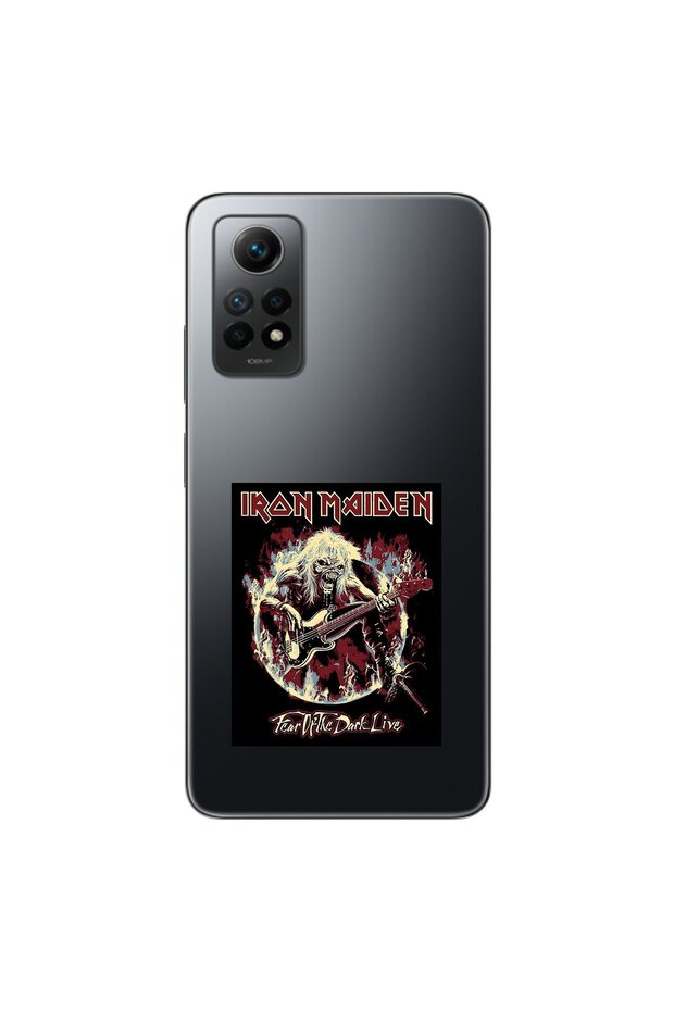 Xiaomi Redmi Note 12 Pro Compatible Transparent Case with Iron Maiden Design