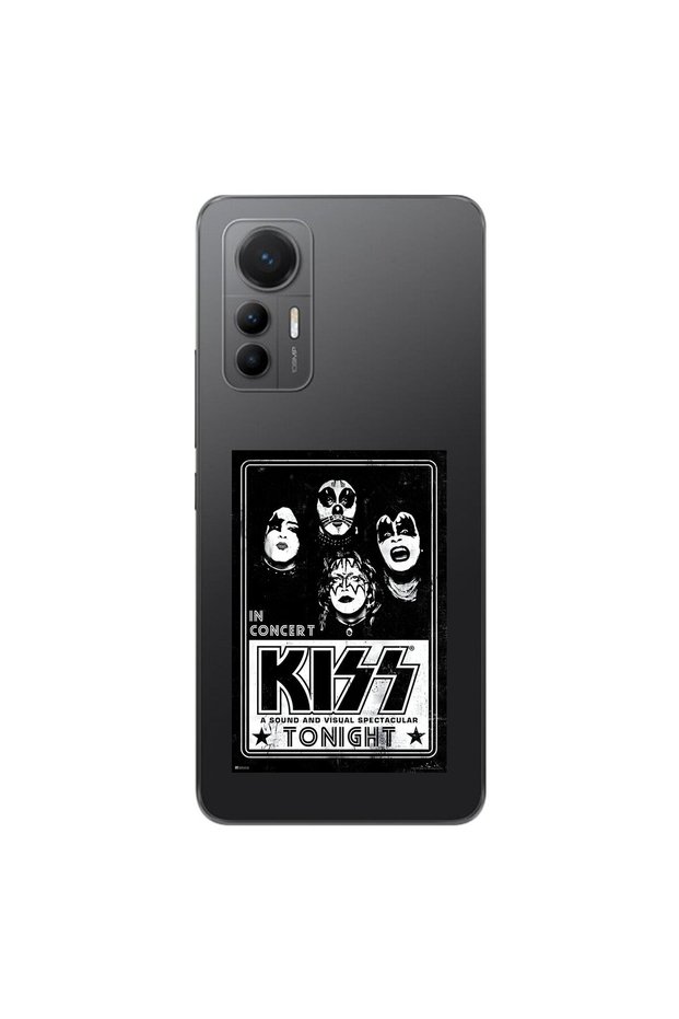 Xiaomi Mi 12 Lite Compatible Transparent Case with Kiss Design