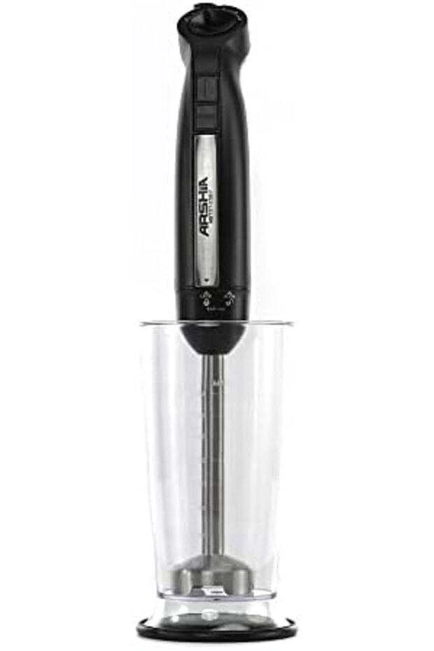 HB151-2567 3 in 1 Hand Blender, Black, 600W, 2 Speed Button, 800ML, Soft Touch, Dishwasher sa - 6