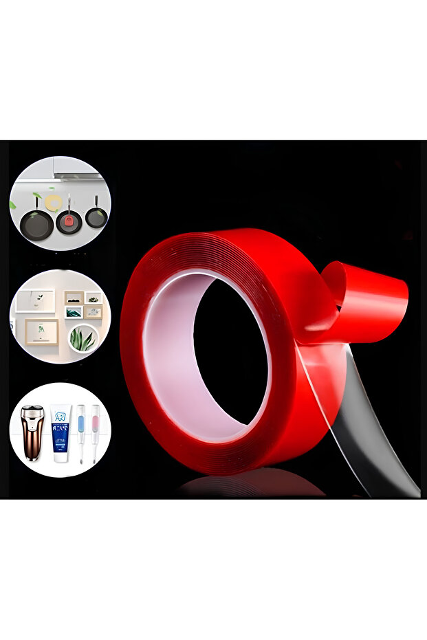 Çift taraflı Şeffaf Silikon Bant - 2