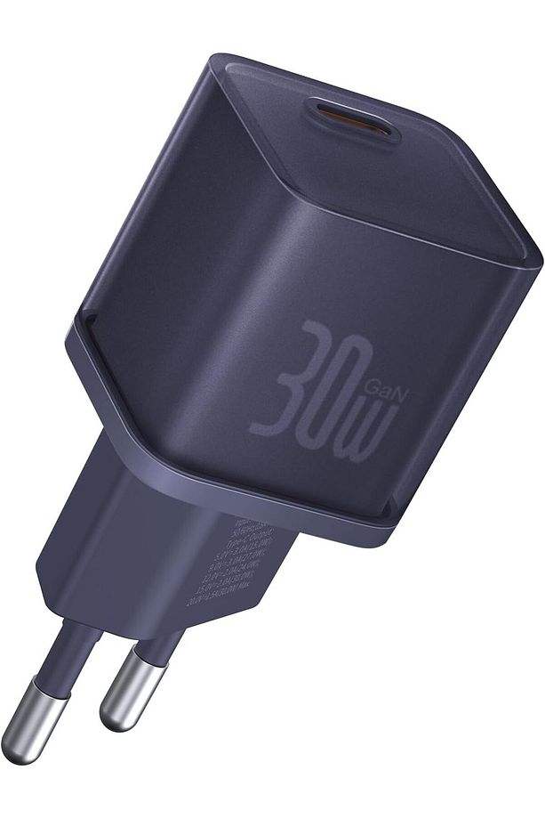 1C 30W GaN5 Mini Hızlı Ev Şarj Adaptörü - MOR - 3