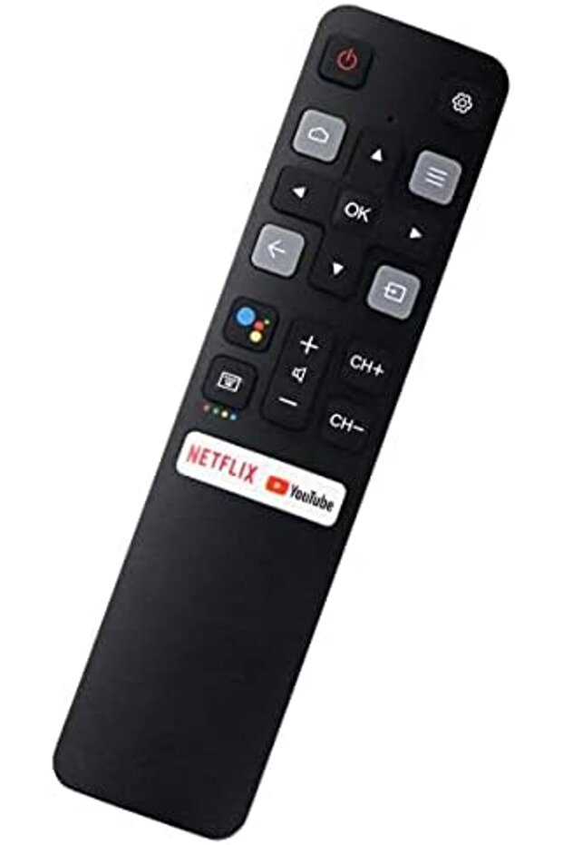 Remote Control (RC802V FNR1) Replacement for All TCL Android 4K UHD Smart TV Without Voice Command - 1