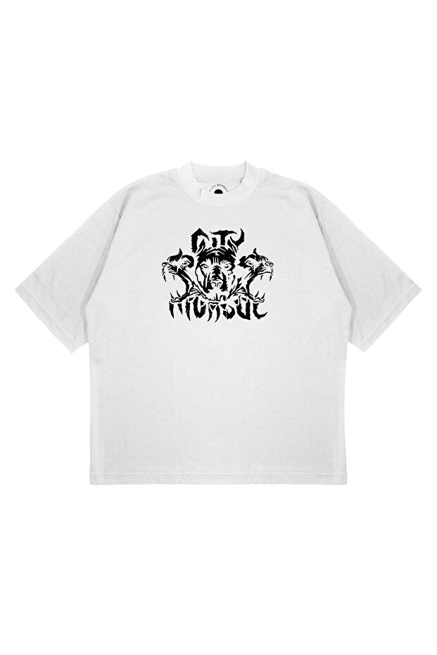 Unisex Oversize the Dog Printed Thick Fabric (240Gsm) T-Shirt