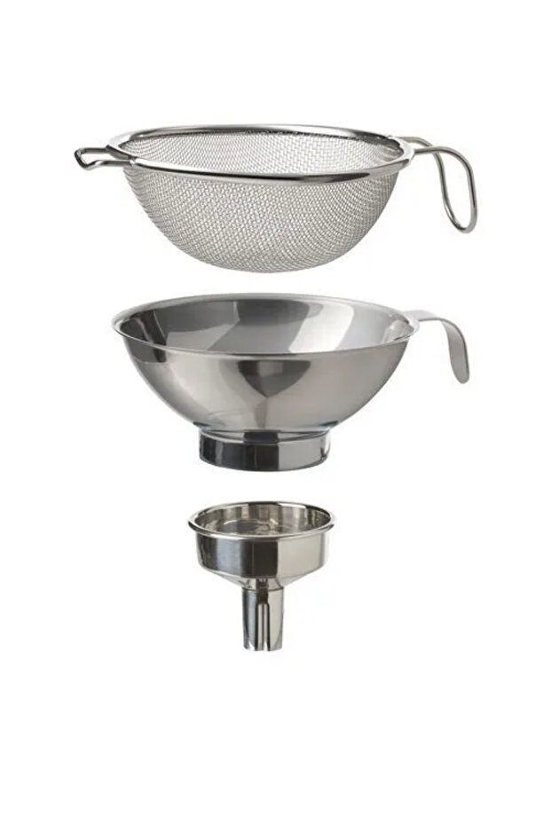 Premium Product Quality Manufacturing Durable Sturdy Material Quality 3 Piece Strainer Funnel Set