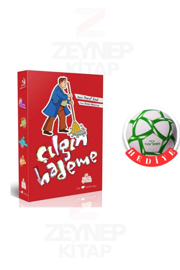 Çılgın Hademe Seti - Yusuf Asal (Soccer Ball Gift) (5 Books+Question Booklet)