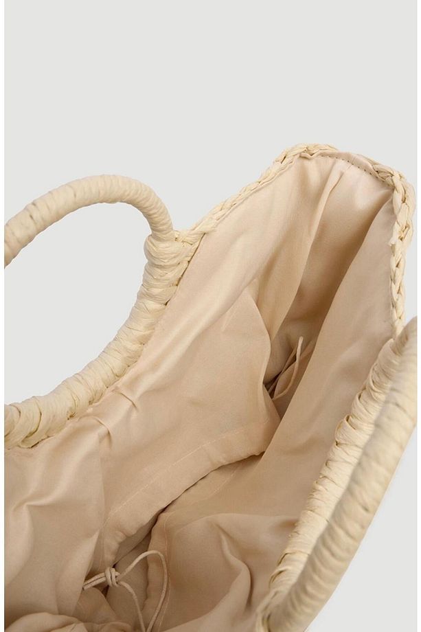 Camel Hasır Çanta - 5