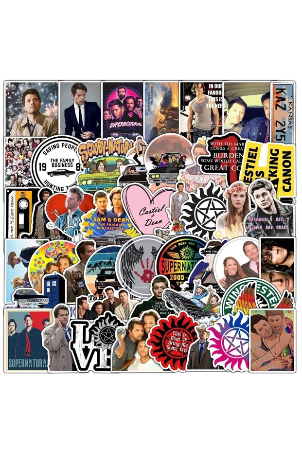 Supernatural TV Series 1st Series Laptop Notebook Tablet Sticker Set
