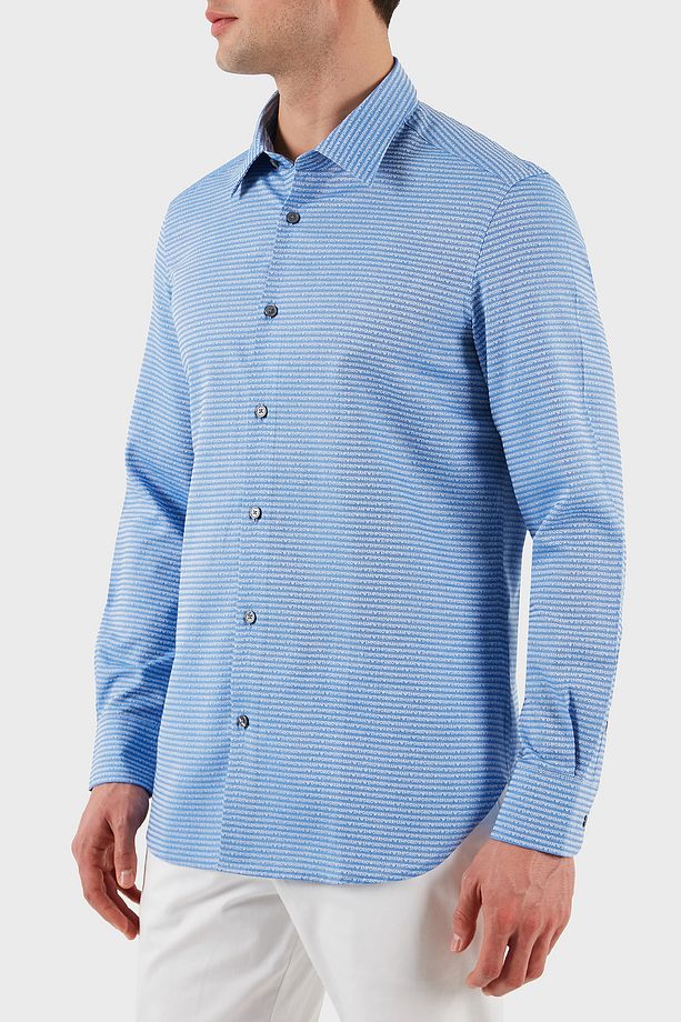 % 100 Pamuk Regular Fit Düğmeli Uzun Kollu Gömlek Erkek GÖMLEK EM001537 AF14341 F9060 - 5